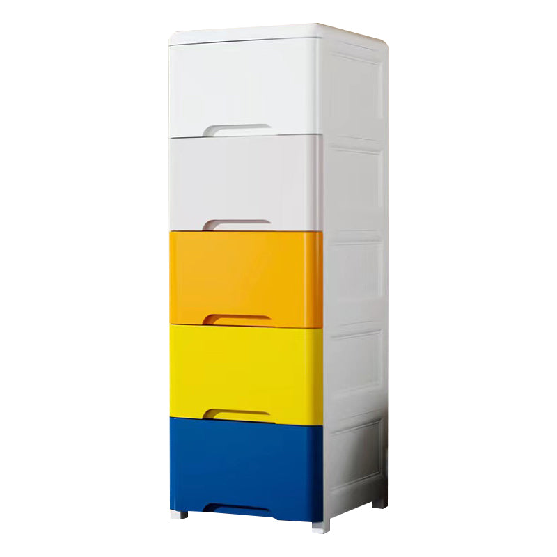 Ultra-Modern Kids Dressers Plastic Kids Furniture with Drawers for Bedroom