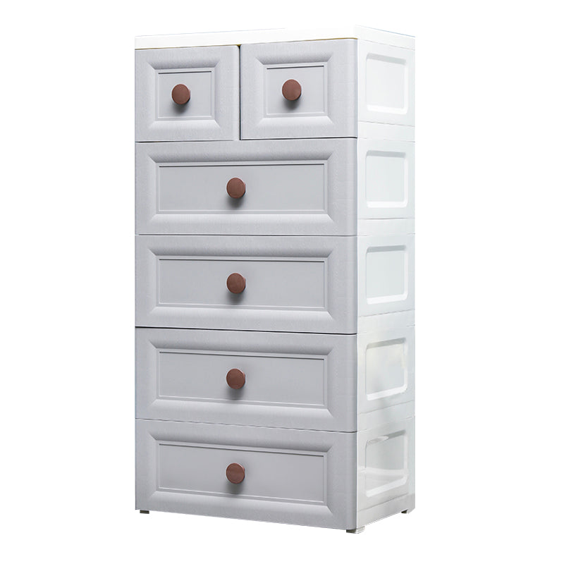 Ultra-Modern Kids Dressers Plastic Vertical Kids Furniture with Drawers for Bedroom