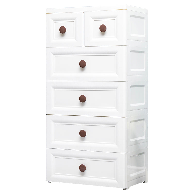 Ultra-Modern Kids Dressers Plastic Vertical Kids Furniture with Drawers for Bedroom