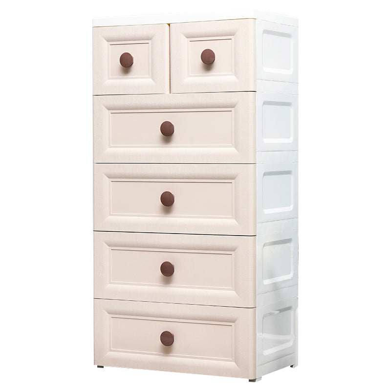 Ultra-Modern Kids Dressers Plastic Vertical Kids Furniture with Drawers for Bedroom