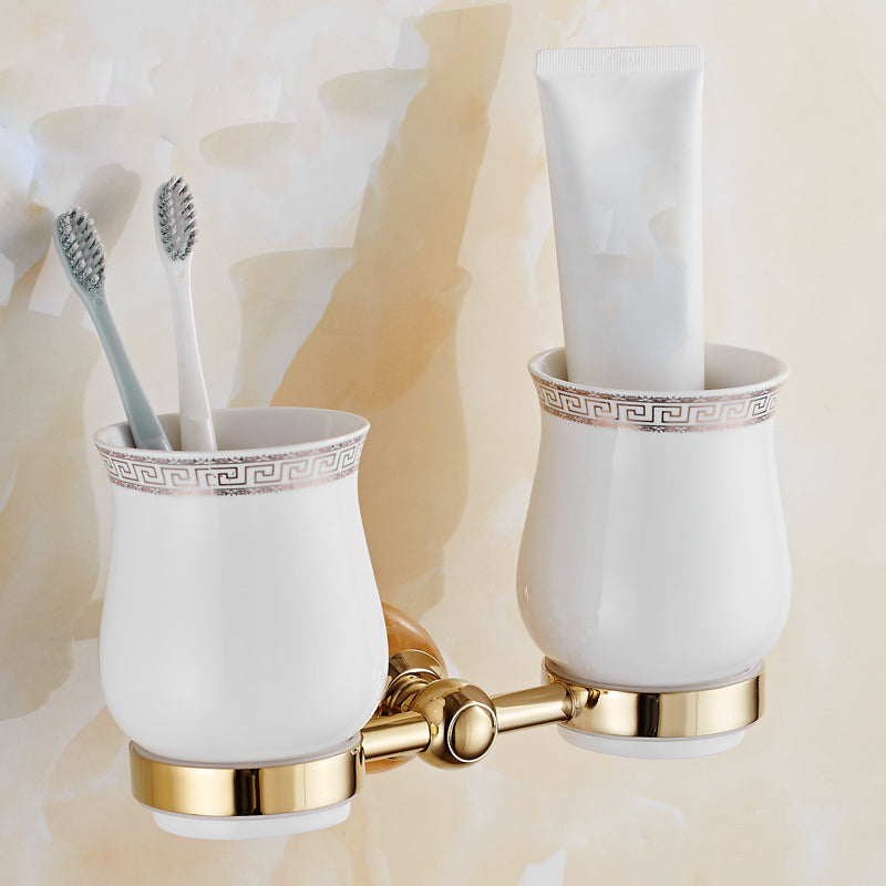 Contemporary Brushed Brass Bathroom Accessory As Individual Or As a Set