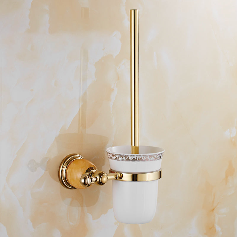 Contemporary Brushed Brass Bathroom Accessory As Individual Or As a Set