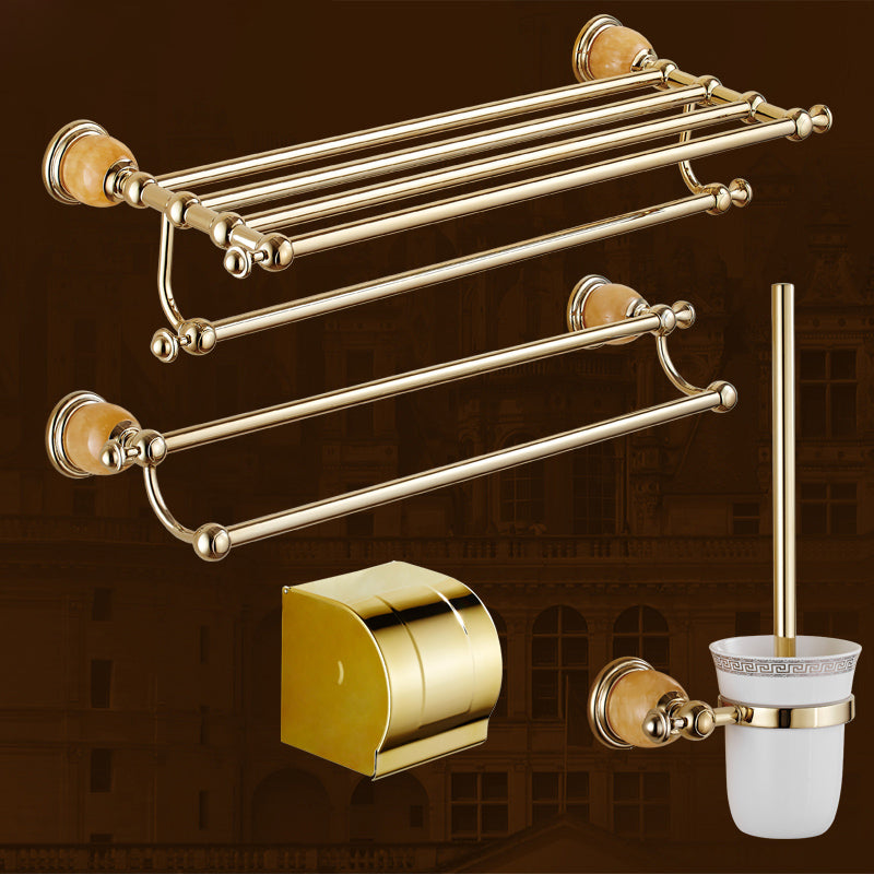 Contemporary Brushed Brass Bathroom Accessory As Individual Or As a Set