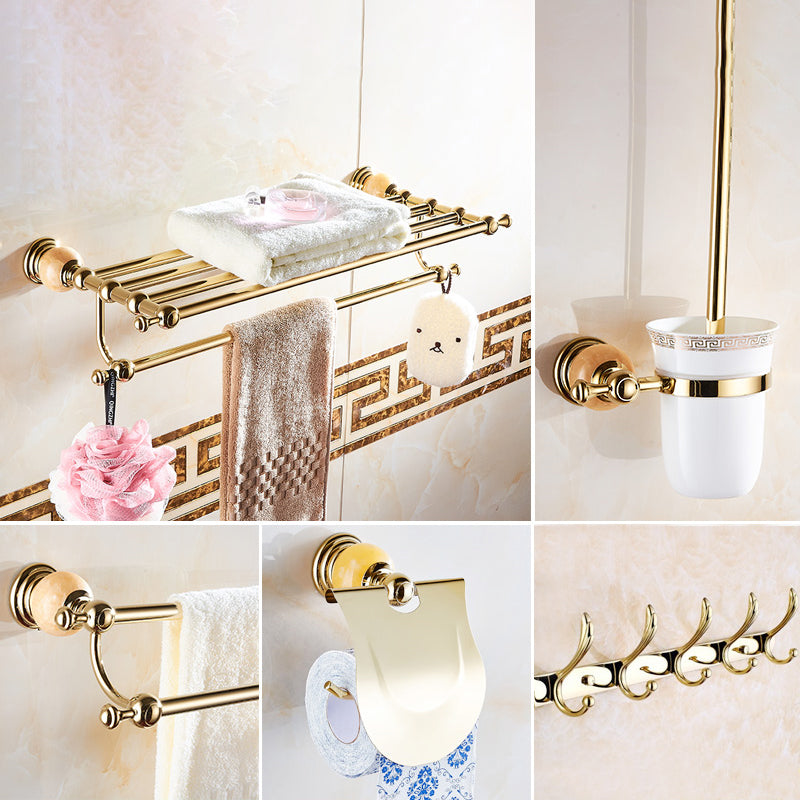 Modern Bathroom Accessory As Individual Or As a Set in Golden