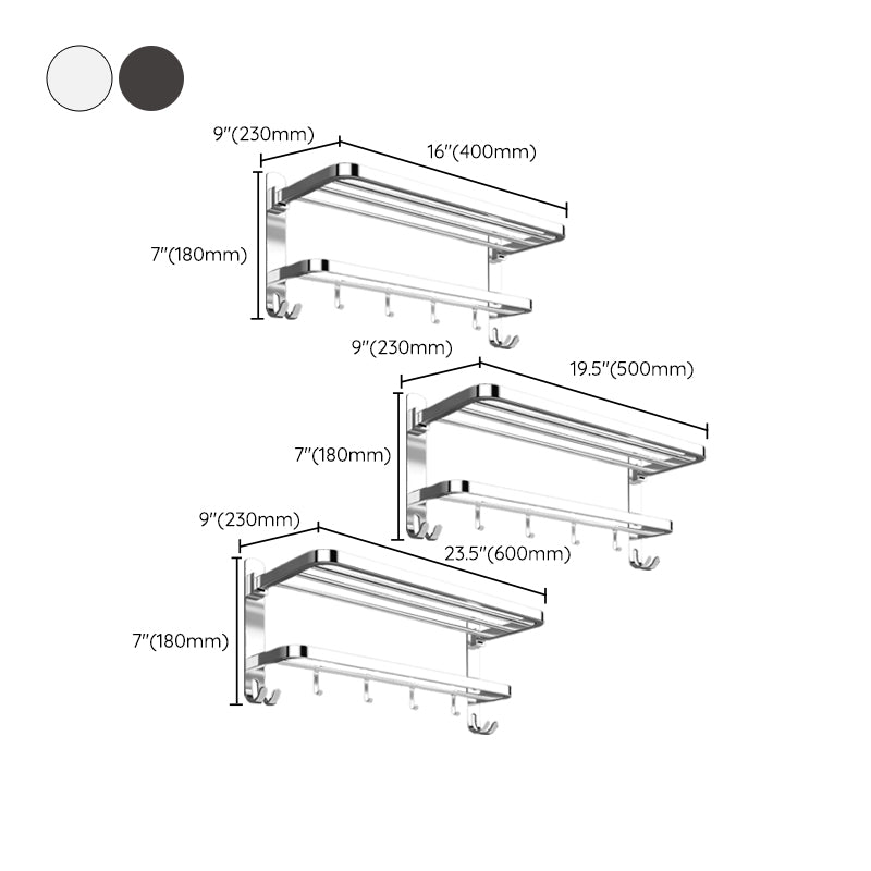 Contemporary Chrome Bathroom Hardware Set Polished Chrome Bathroom Set in Stainless Steel