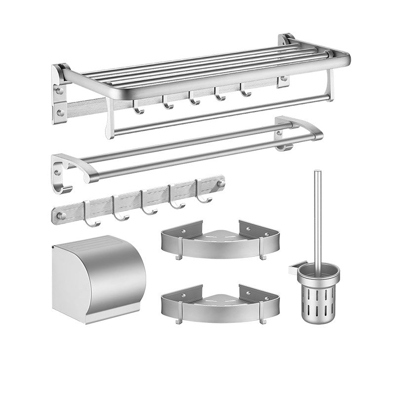 Contemporary Silver Bathroom Accessory As Individual Or As a Set