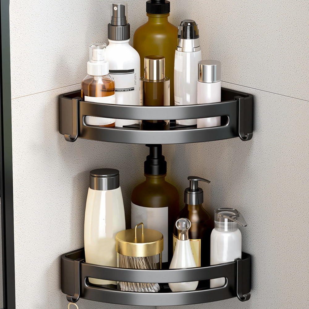 Contemporary Bath Hardware Set Matte Black Bathroom Set with Robe Hooks/Towel Bar