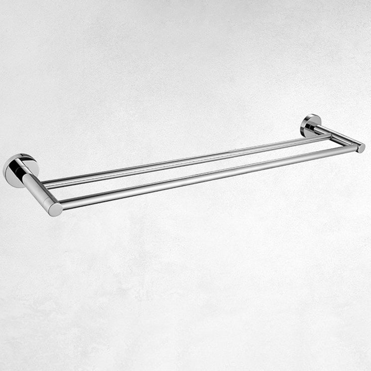 Polished Chrome Modern Bathroom Accessory Set with Towel Bar/Paper Holder