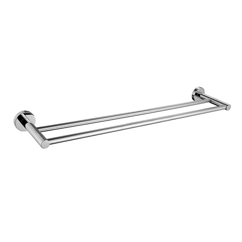 Polished Chrome Modern Bathroom Accessory Set with Towel Bar/Paper Holder