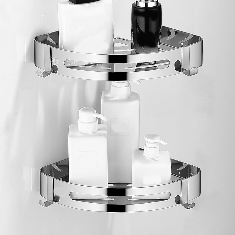 Modern Bathroom Set with Bath Shelf/Towel Bar Polished Chrome Bathroom Accessory Kit