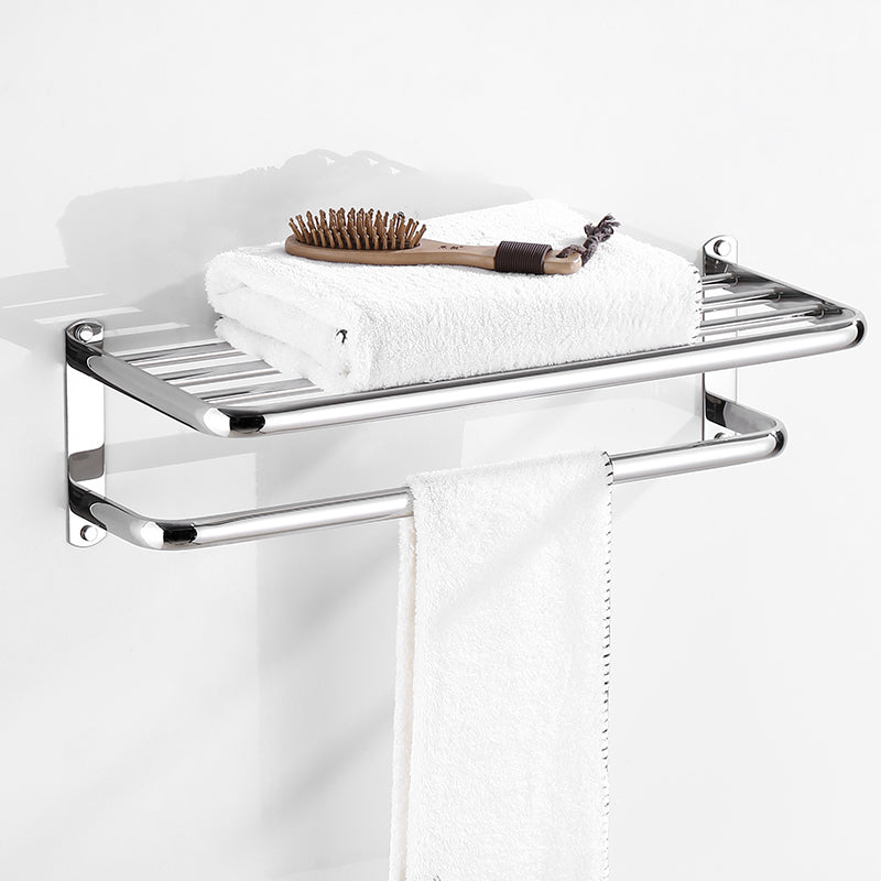 Modern Bathroom Set with Bath Shelf/Towel Bar Polished Chrome Bathroom Accessory Kit