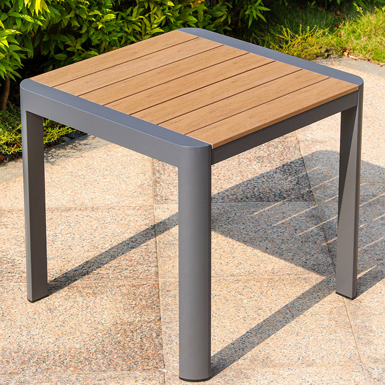 Modern Aluminum Frame Patio Table Outdoor Water and UV Resistant Patio Table