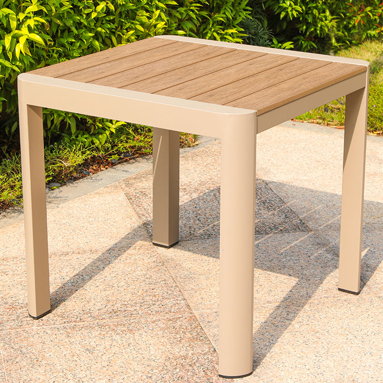 Modern Aluminum Frame Patio Table Outdoor Water and UV Resistant Patio Table