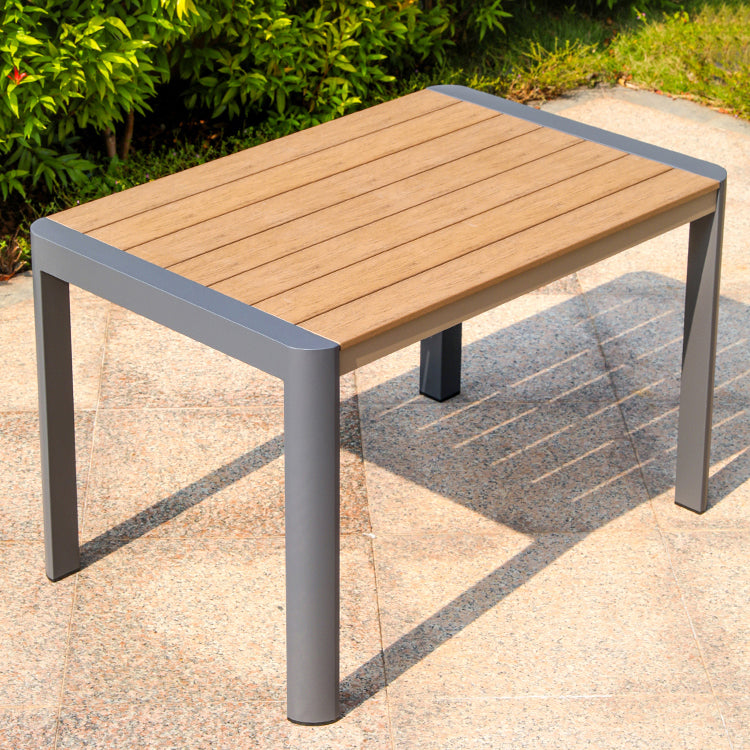 Modern Aluminum Frame Patio Table Outdoor Water and UV Resistant Patio Table