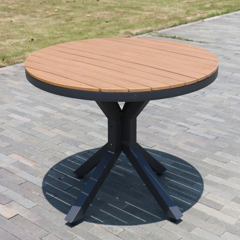 Contemporary Aluminum Frame Patio Table Water and UV Resistant Patio Table