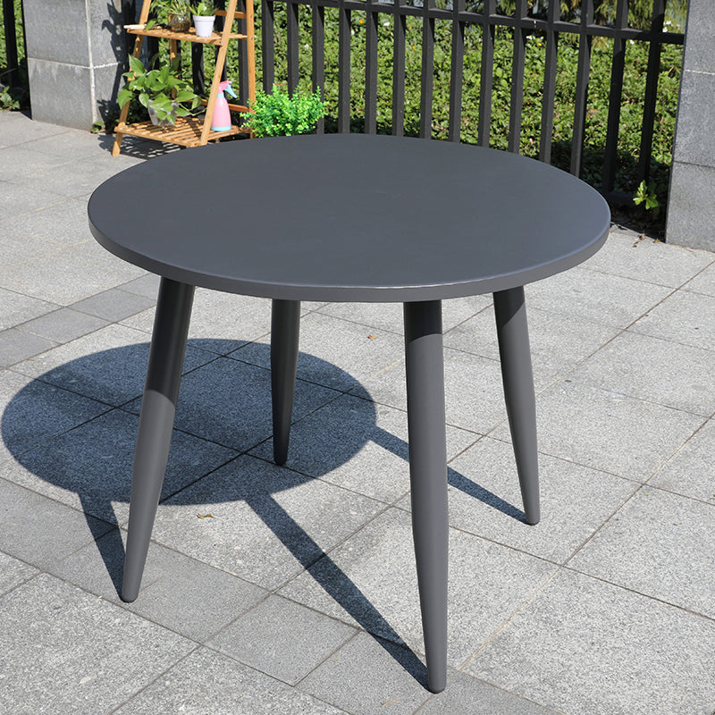 Contemporary Aluminum Frame Patio Table Water and UV Resistant Patio Table