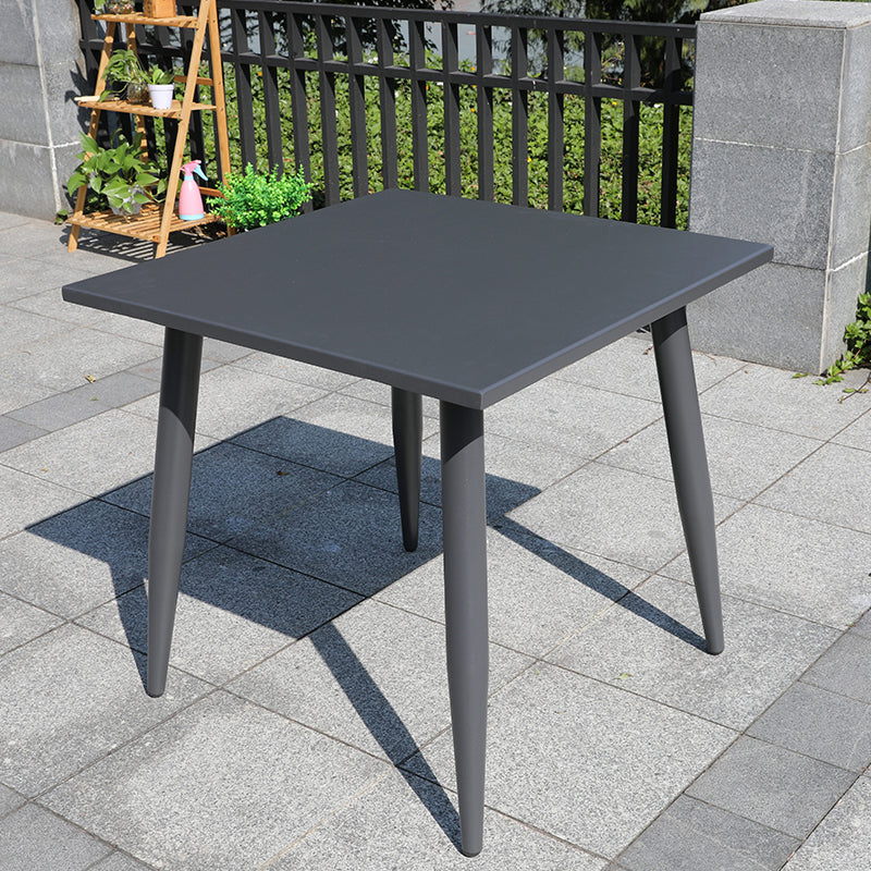 Contemporary Aluminum Frame Patio Table Water and UV Resistant Patio Table