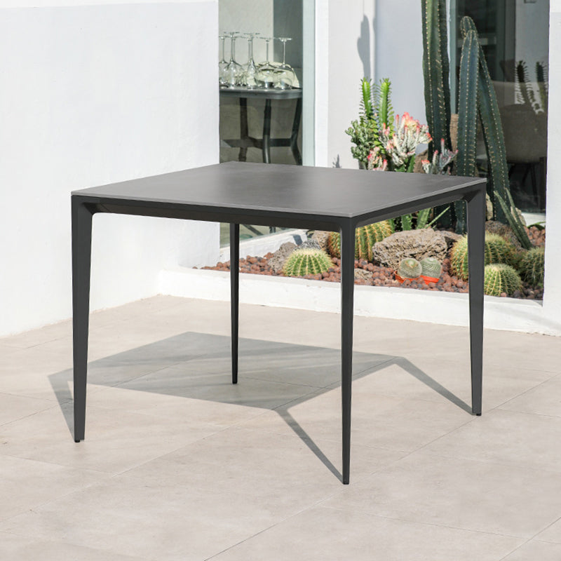 Contemporary Aluminum Frame Patio Table Outdoor Rust Resistant Patio Table