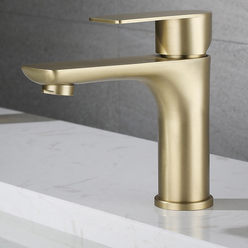 Modern Vessel Faucet Copper Single Handle Low Arc Vessel Faucet for Home