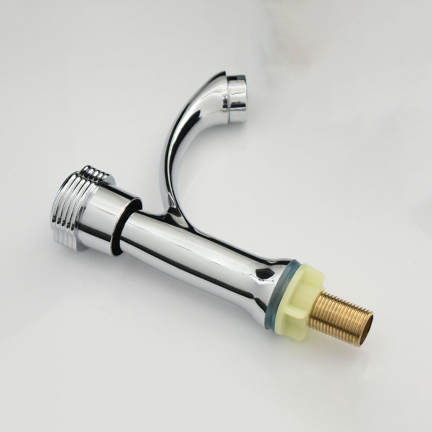 Modern Bathroom Faucet Chrome Knob Handle with Water Hose Vessel Sink Faucet