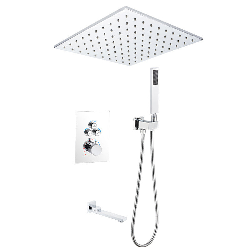 Modern Shower System Brass Temperature Control Adjustable Shower Head Shower Set