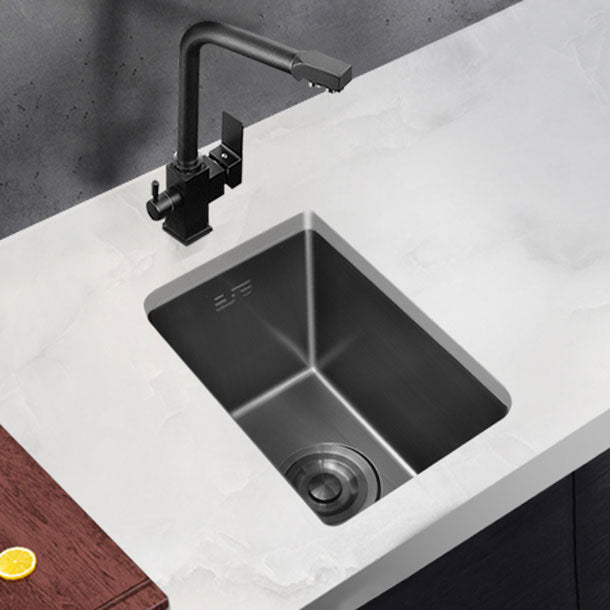 Classic Black Sink Overflow Stainless Steel Workstation Sink with Faucet