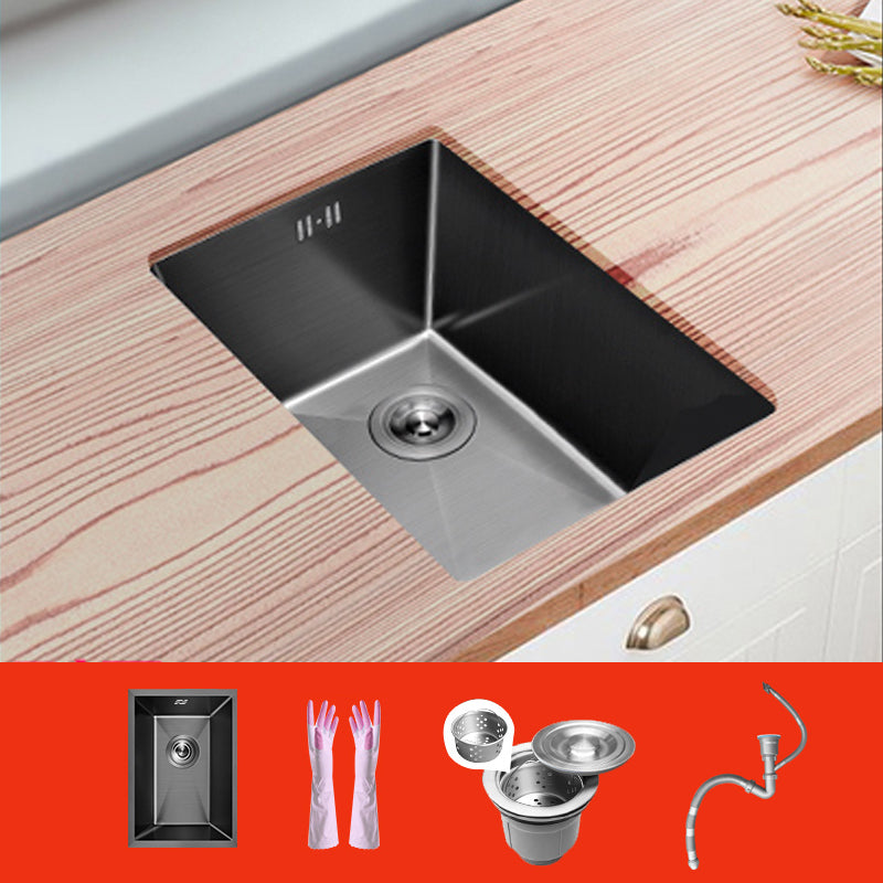 Classic Black Sink Overflow Stainless Steel Workstation Sink with Faucet