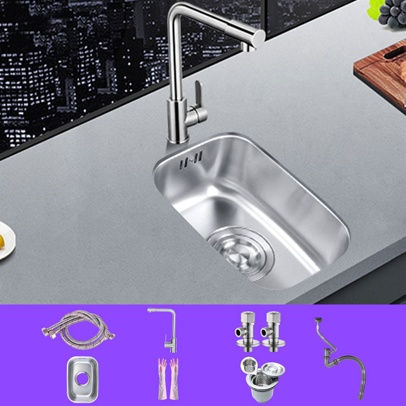 Classic Single Basin Sink Stainless Steel Workstation Sink with Faucet