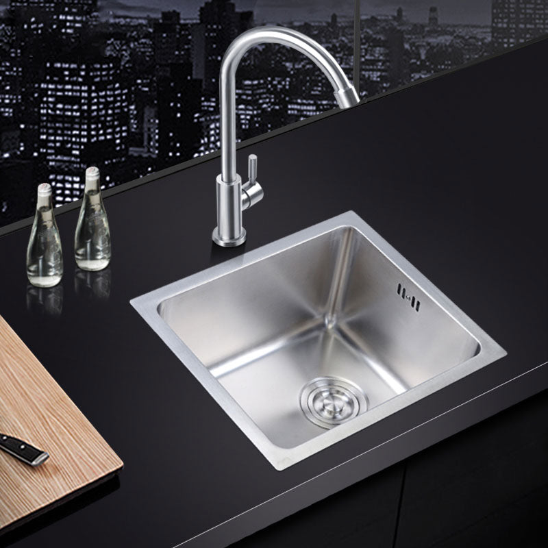 Classic Single Basin Sink Stainless Steel Workstation Sink with Faucet