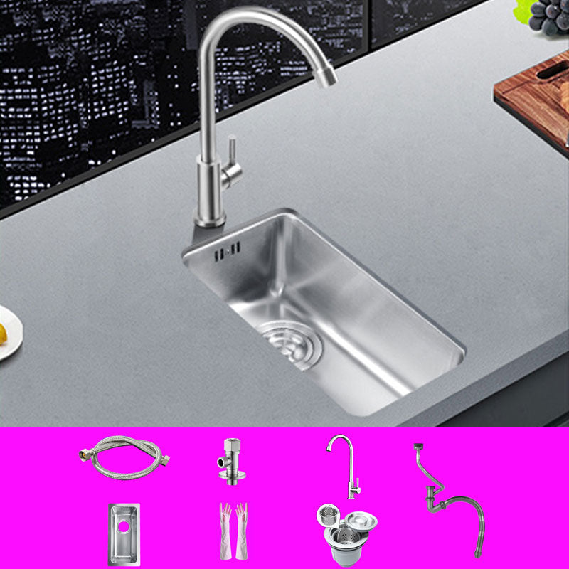 Classic Single Basin Sink Stainless Steel Workstation Sink with Faucet