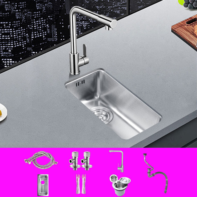 Classic Single Basin Sink Stainless Steel Workstation Sink with Faucet