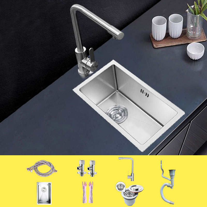 Classic Single Basin Sink Stainless Steel Workstation Sink with Faucet