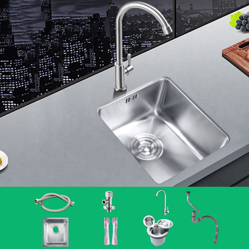 Classic Single Basin Sink Stainless Steel Workstation Sink with Faucet