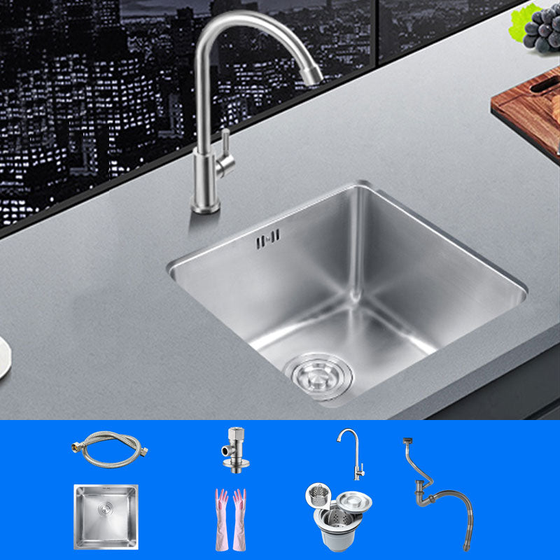 Classic Single Basin Sink Stainless Steel Workstation Sink with Faucet