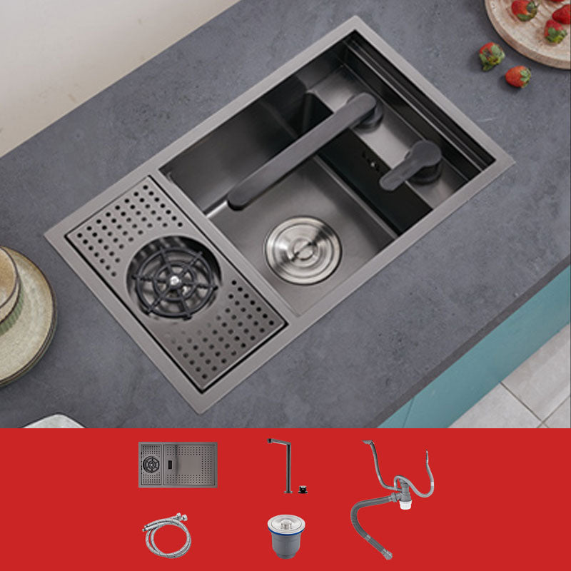 Creative Soundproofing Sink Stainless Steel Kitchen Sink with Accessories