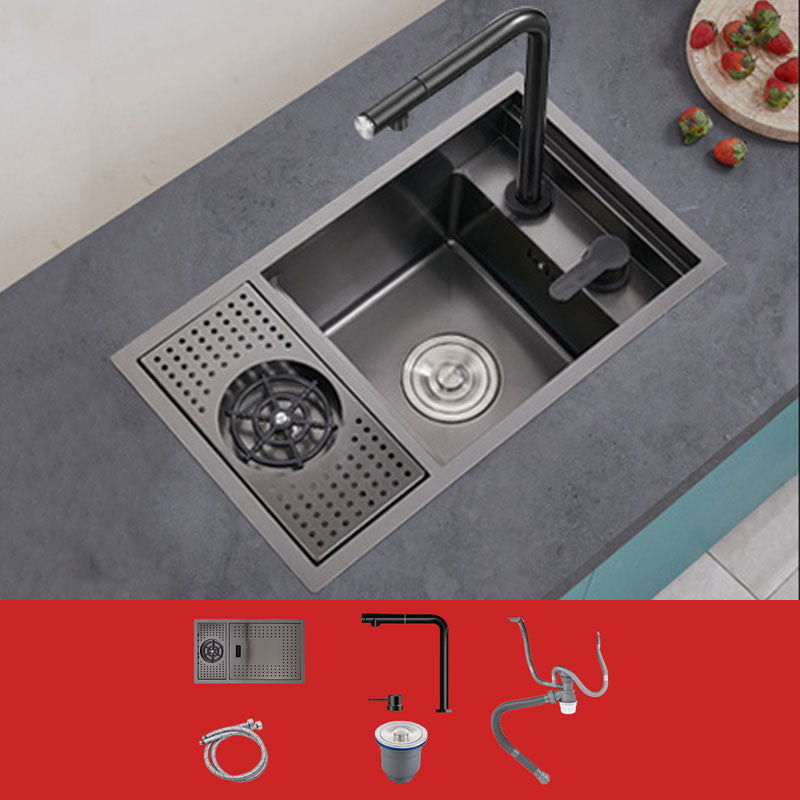 Creative Soundproofing Sink Stainless Steel Kitchen Sink with Accessories