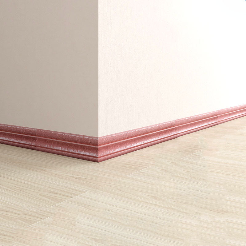 Modern Baseboard 3D Embossing Baseboard PVC Stereo Skirting Set of 1