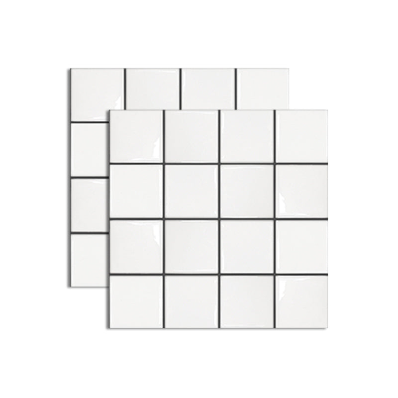 Pattern Matte Color Stone Peel and Paste Mosaic Tile Peel and Paste Tile Set of 2