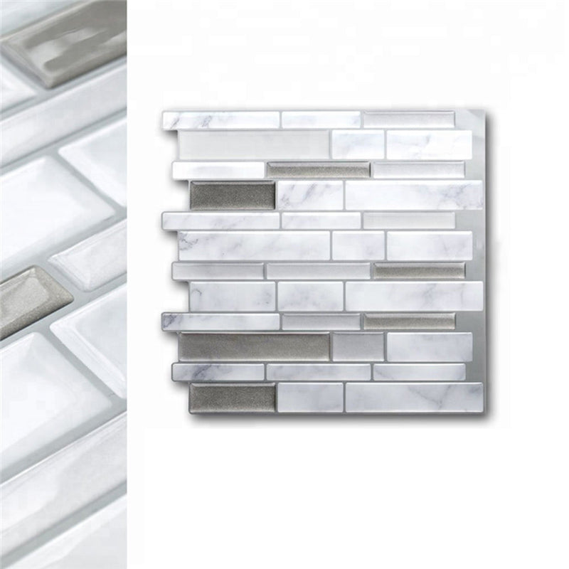 Floor and Wall Tile Kitchen Brick Look Peel and Stick Waterproof Wall Tile