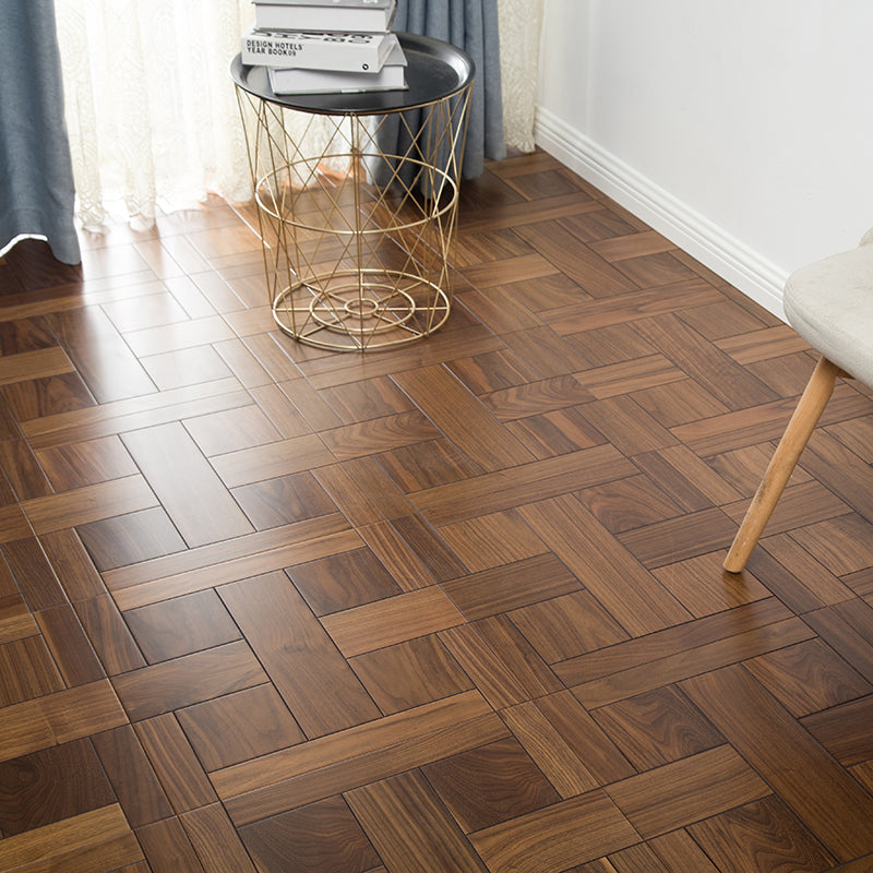 Indoor Laminate Floor Teak Wooden Medium Geometric Waterproof Laminate Floor