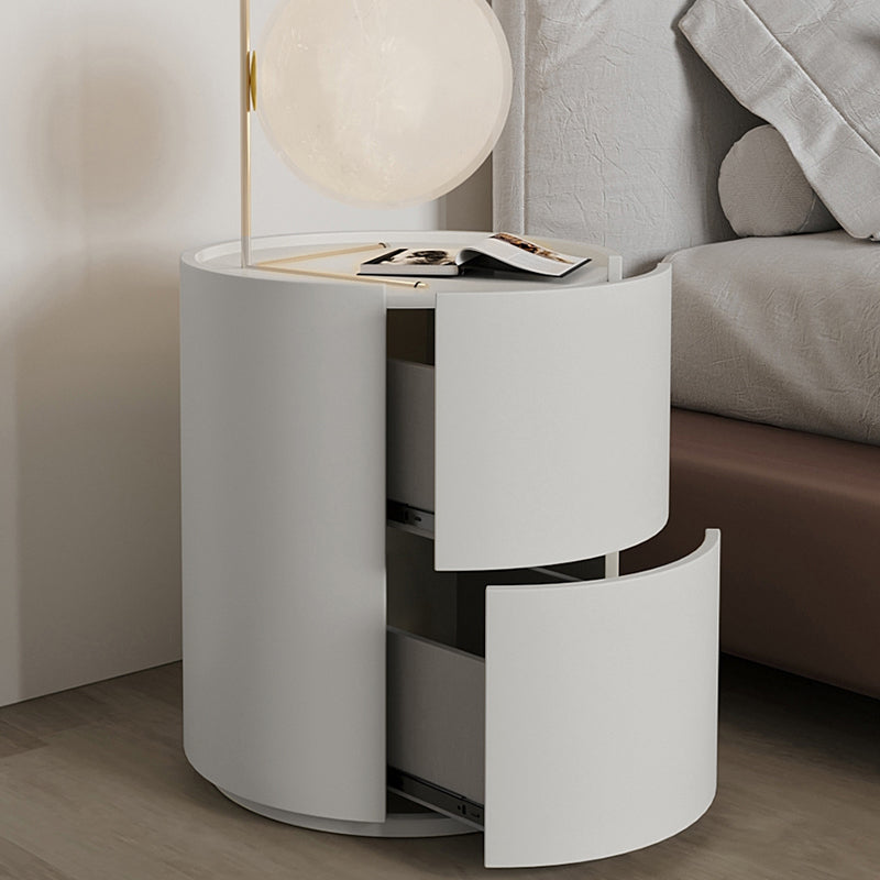 Modern Accent Table Nightstand Drawer Storage Bed Nightstand