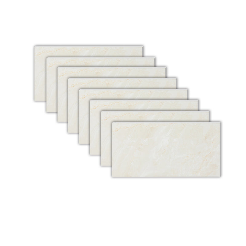 Modern Peel and Stick Tile Ceramic Single Tile Rectangular Peel & Stick Mosaic Tile