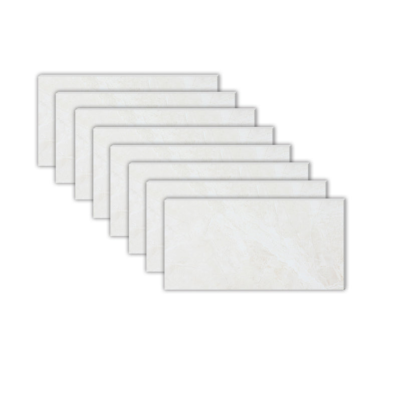 Modern Peel and Stick Tile Ceramic Single Tile Rectangular Peel & Stick Mosaic Tile