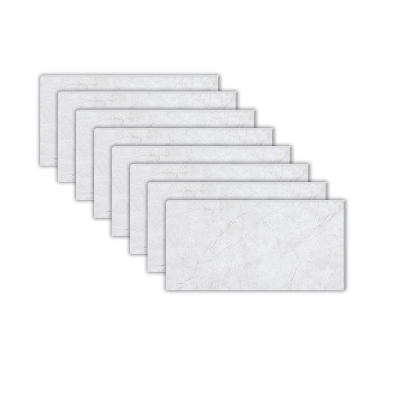 Modern Peel and Stick Tile Ceramic Single Tile Rectangular Peel & Stick Mosaic Tile