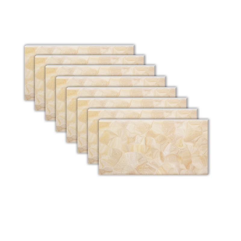 Modern Peel and Stick Tile Ceramic Single Tile Rectangular Peel & Stick Mosaic Tile