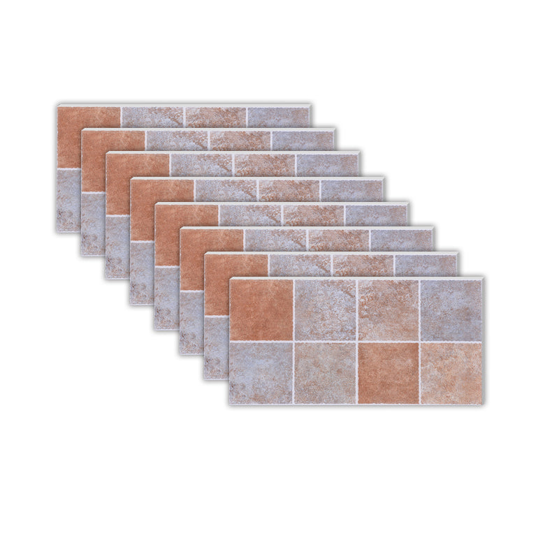 Modern Peel and Stick Tile Ceramic Single Tile Rectangular Peel & Stick Mosaic Tile