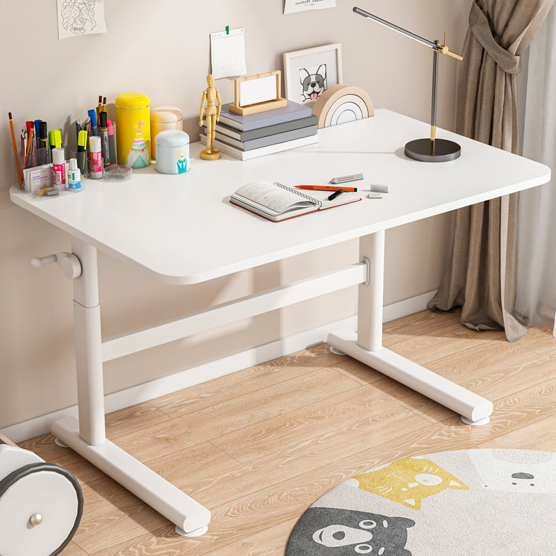 Rectangular Shaped Office Table Wood Writing Desk in White/Black