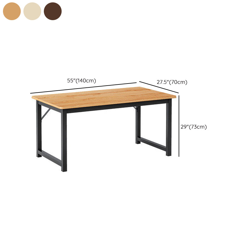 Industrial Wooden Writing Desk Rectangular Office Desk , 28.74" Tall