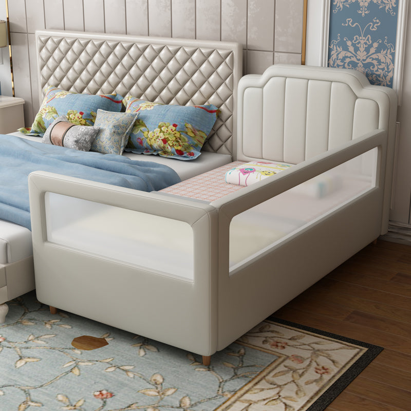 Baby Crib with Mattress and Guardrail Nursery Bed with Storage