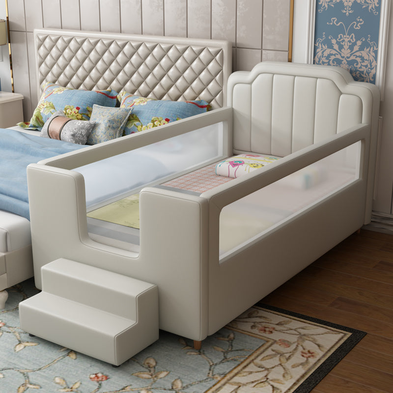 Baby Crib with Mattress and Guardrail Nursery Bed with Storage